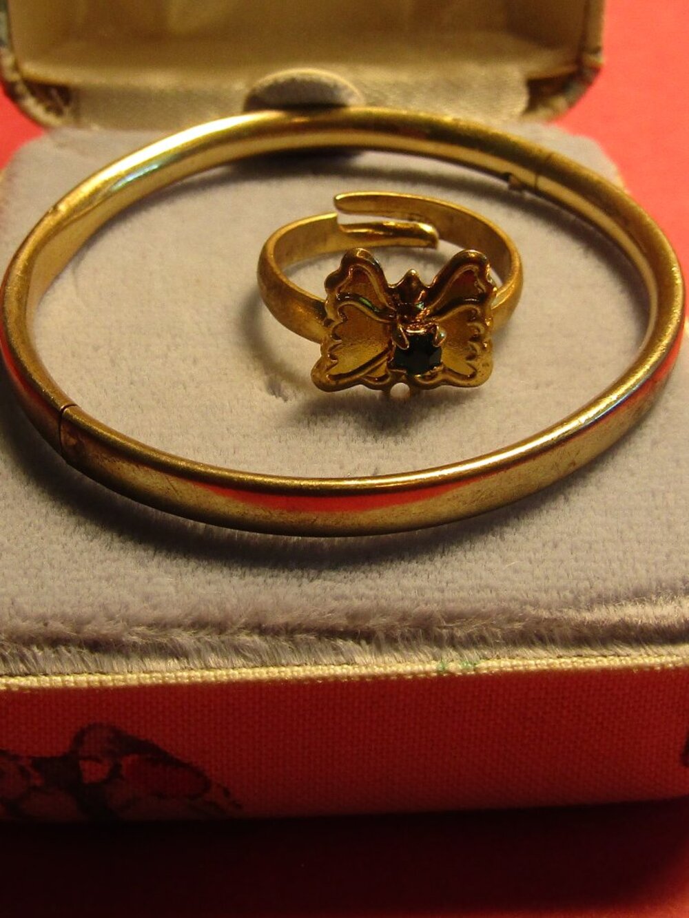 Vintage 1/20 14K Gold Filled Signed HFG (Henry F Barrows) ANTIQUE BABY BRACELET